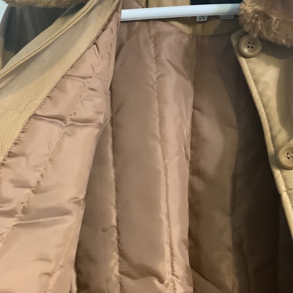 Brown Leather Coat - Picture 10 of 12